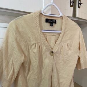 Vintage Pale Yellow Short Sleeve Top